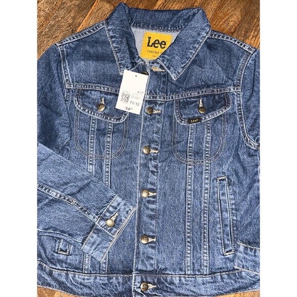 LEE rider Denim Trucker Jacket Kids 11/12 Blue Wild West NEW - Picture 1 of 3
